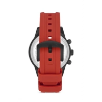 Ferro Kırmızı Silikon Kordon Erkek Kol Saati FM31363D-ZK Tüm Fonksiyonlar Aktif 3 ATM Su Geçirmez