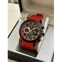 Ferro Kırmızı Silikon Kordon Erkek Kol Saati FM31363D-ZK Tüm Fonksiyonlar Aktif 3 ATM Su Geçirmez