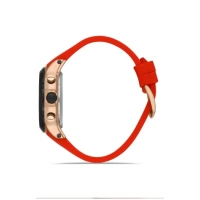 Ferro Kırmızı Silikon Kordon Erkek Kol Saati FM31402D-R4 Tüm Fonksiyonlar Aktif 3 ATM Su Geçirmez