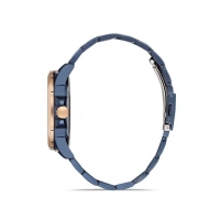 Ferro Navy Blue Steel Strap Mens Wristwatch F11201A-T