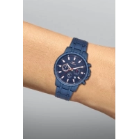 Ferro Lacivert Çelik Kordon Erkek Kol Saati FM11167A-H Fonksiyonları Aktif 3ATM SuGeçirmez