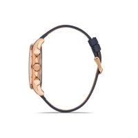 Ferro Navy Blue Leather Band Mens Wristwatch FM11105B-T