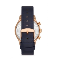 Ferro Navy Blue Leather Band Mens Wristwatch FM11105B-T