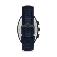 Ferro Lacivert Deri Kordon Erkek Kol Saati FM11447B-ZA Fonksiyonları Aktif 3ATM Su Geçirmez