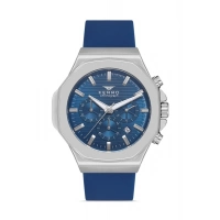 Ferro Navy Blue Silicone Band Mens Wristwatch FM31348D-L3