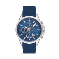 Ferro Navy Blue Silicone Band Mens Wristwatch FM31359D-L3