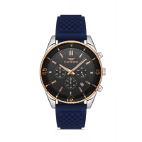 Ferro Navy Blue Silicone Band Mens Wristwatch FM31920D-L