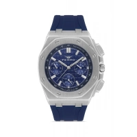 Ferro Lacivert Silikon Kordon Erkek Kol Saati FM43001D-L Tüm Fonksiyonlar Aktif 3 ATM Su Geçirmez