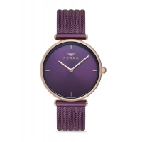 Ferro Mürdüm Hasır Kordon Kadın Kol Saati F11010C-1041-ZC