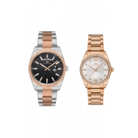 Ferro Rose Çelik Kordon Çift Kol Saati F11211A-FL21263A-C