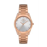 Ferro Rose Steel Strap Womens Wristwatch F21929A-C