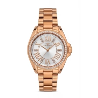 Ferro Rose Çelik Kordon Kadın Kol Saati F51336A-C 3ATM Su Geçirmez 2 Yıl Garantili HediyePaketli