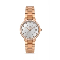 Ferro Rose Çelik Kordon Kadın Kol Saati FL21349A-C 3ATM Su Geçirmez 2 Yıl Garantili HediyePaketli