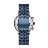 Ferro Lacivert Gümüş Çelik kordon Erkek Kol Saati FM3888A-T Tüm Fonksiyonlar Aktif 3 ATM Su Geçirmez