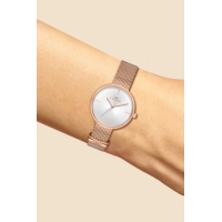 Ferro Rose Hasır kordon Kadın Kol Saati F21045C-979-C 3ATM Su Geçirmez 2 Yıl Garantili