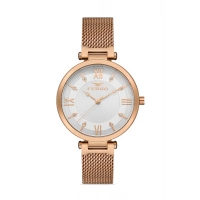 Ferro Rose Mesh Strap Womens Wristwatch F21232C-C