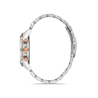 Ferro Rose and Silver Steel Strap Mens Wristwatch FM31300A-E3