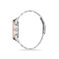 Ferro Rose and Silver Steel Strap Mens Wristwatch FM31920A-E