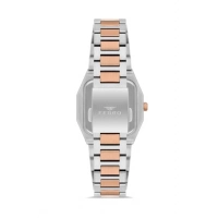 Ferro Rose ve Gümüş Çelik Kordon Kadın Kol Saati FL21482AWT-E8 3ATM Su Geçirmez 2 Yıl Garantili