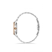 Ferro Rose ve Gümüş Çelik Kordon Kadın Kol Saati FL21501AWT-E8 3ATM Su Geçirmez 2 Yıl Garantili