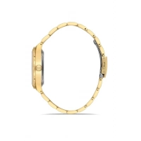 Ferro Sarı Çelik Kordon Erkek Kol Saati F11474A-B2 3 ATM Su Geçirmez 2 Yıl Garantili Hediye Paketli