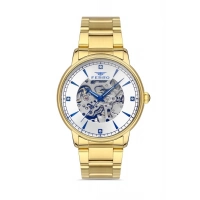 Ferro Sarı Çelik Kordon Erkek Kol Saati F31301A-B 3ATM Su Geçirmez 2 Yıl Garantili HediyePaketli