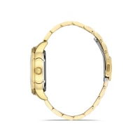 Ferro Sarı Çelik Kordon Erkek Kol Saati F31301A-B 3ATM Su Geçirmez 2 Yıl Garantili HediyePaketli