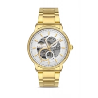 Ferro Sarı Çelik Kordon Erkek Kol Saati F31399A-B 3ATM Su Geçirmez 2 Yıl Garantili HediyePaketli