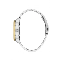 Ferro Sarı Çelik Kordon Erkek Kol Saati F31399A-D 3ATM Su Geçirmez 2 Yıl Garantili HediyePaketli