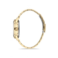 Ferro Sarı Çelik Kordon Erkek Kol Saati F31445A-B 3ATM Su Geçirmez 2 Yıl Garantili HediyePaketli