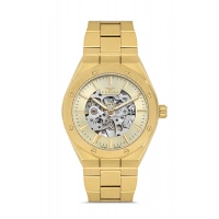 Ferro Sarı Çelik Kordon Erkek Kol Saati F31538AWT-B4 3ATM Su Geçirmez 2 Yıl Garantili HediyePaketli