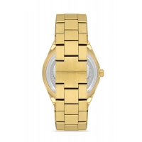 Ferro Sarı Çelik Kordon Erkek Kol Saati F31538AWT-B4 3ATM Su Geçirmez 2 Yıl Garantili HediyePaketli