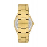 Ferro Sarı Çelik Kordon Erkek Kol Saati FM11537AWT-B2 Fonksiyonları Aktif 3ATM Su Geçirmez