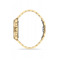 Ferro Sarı Çelik Kordon Erkek Kol Saati FM11650A-B3 Fonksiyonları Aktif 3 ATM Su Geçirmez