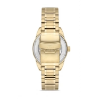 Ferro Sarı Çelik Kordon Erkek Kol Saati FM40106A-B6 Tüm Fonksiyonlar Aktif 3 ATM Su Geçirmez