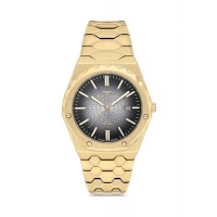 Ferro Sarı Çelik Kordon Erkek Kol Saati FM40133A-B2 Tüm Fonksiyonlar Aktif 3 ATM Su Geçirmez