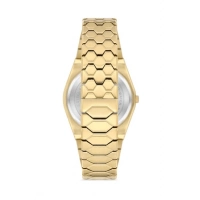 Ferro Sarı Çelik Kordon Erkek Kol Saati FM40133A-B2 Tüm Fonksiyonlar Aktif 3 ATM Su Geçirmez