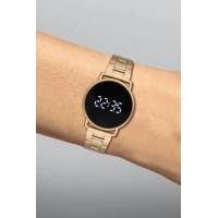 Ferro Yellow Steel Strap Womens Wristwatch F11064A-B