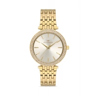 Ferro Yellow Steel Strap Womens Wristwatch FL21449A-B4