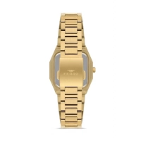 Ferro Sarı Çelik Kordon Kadın Kol Saati FL21482AWT-B 3ATM SuGeçirmez 2 Yıl Garantili HediyePaketli