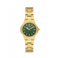 Ferro Sarı Çelik Kordon Kadın Kol Saati FL21490AWT-B6 3ATM Su Geçirmez 2 Yıl Garantili HediyePaketli