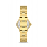 Ferro Sarı Çelik Kordon Kadın Kol Saati FL21490AWT-B6 3ATM Su Geçirmez 2 Yıl Garantili HediyePaketli