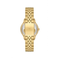 Ferro Sarı Çelik Kordon Kadın Kol Saati FL21544AWT-B 3ATM Su Geçirmez 2 Yıl Garantili HediyePaketli