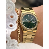 Ferro Sarı Çelik Kordon Kadın Kol Saati FL21596AWT-B6 3ATM Su Geçirmez 2 Yıl Garantili HediyePaketli