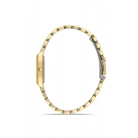 Ferro Sarı Çelik Kordon Kadın Kol Saati FL21599AWT-B4 3ATM Su Geçirmez 2 Yıl Garantili HediyePaketli