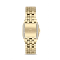 Ferro Sarı Çelik Kordon Kadın Kol Saati FL40112A-B6 3ATM Su Geçirmez 2 Yıl Garantili HediyePaketli