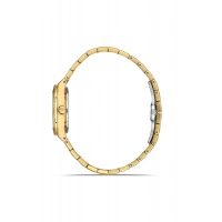 Ferro Sarı Çelik Kordon Kadın Kol Saati FL40146A-B 3ATM Su Geçirmez 2 Yıl Garantili HediyePaketli