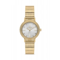 Ferro Sarı Çelik Kordon Kadın Kol Saati FL40149A-B 3ATM Su Geçirmez 2 Yıl Garantili HediyePaketli