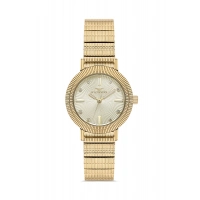 Ferro Sarı Çelik Kordon Kadın Kol Saati FL40149A-B4 3ATM Su Geçirmez 2 Yıl Garantili HediyePaketli