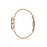 Ferro Sarı Çelik Kordon Kadın Kol Saati FL40149A-B4 3ATM Su Geçirmez 2 Yıl Garantili HediyePaketli